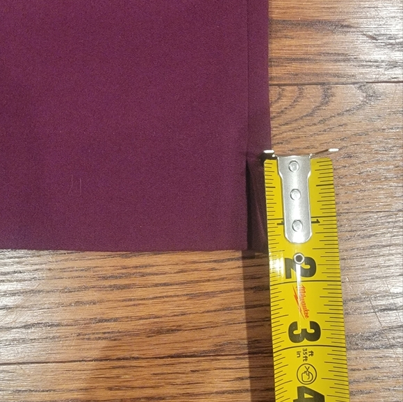 BCX Magic Waist Bordeaux Pants slight Stretch Straight Leg Sz 3 NWT - Picture 8 of 12